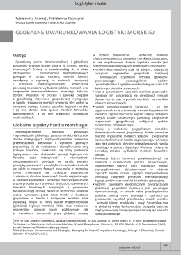 Pobierz - Czasopismo Logistyka