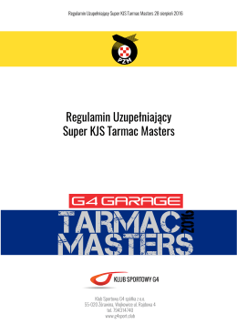 Regulamin - Tarmac Masters 2016