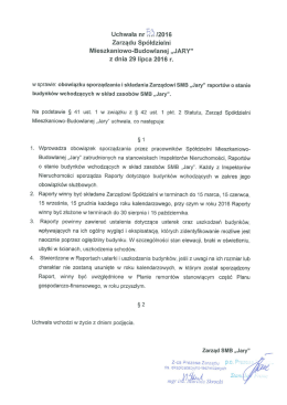 Uchwała Zarzadu nr 53_2016 z dn. 29.07.2016 w sprawie