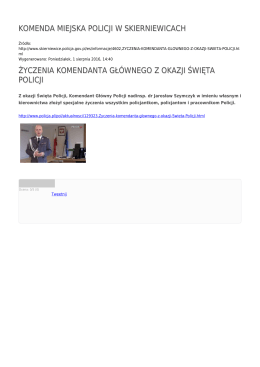 Generuj PDF - Komenda Miejska Policji w Skierniewicach