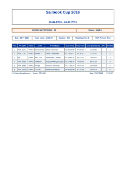 kwr 1-01 - SailBook CUP