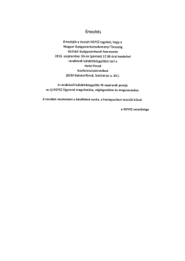 Az értesítés PDF formátumban itt olvasható!