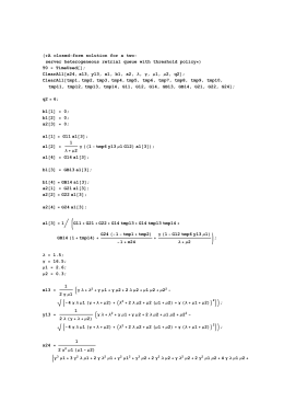 H∗A closed−form solution for a two− server heterogeneous retrial