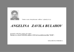 ANGELINA ZAVILA BULAHOV