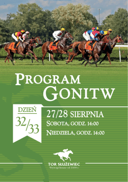 Program Gonitw na 27-28.08
