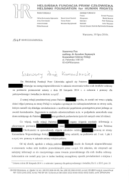 tutaj - Helsińska Fundacja Praw Człowieka