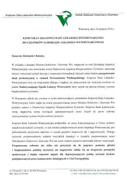Treść pisma - Północno-Wschodnia Izba Lekarsko