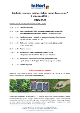program - Instytut Ogrodnictwa