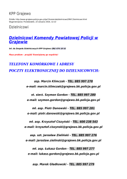 Generuj PDF - KPP Grajewo