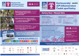 Karlovarský AM Bikemarathon 13.8.2016