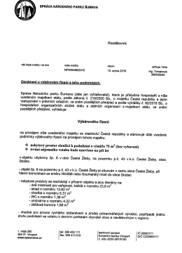 Oznámení o výběrovém řízení a jeho podmínkách-nebytový