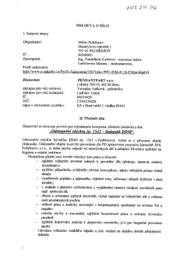 Page 1 K37 g { 77 //Z SMLOUVA O DÍLO I. Smluvní strany
