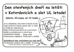 Page 1 Den otevřených dveří na letišti Sobota 20. srpna od 10 hodin