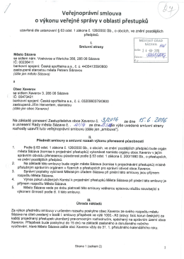 Veřejnoprávní smlouva o výkonu veřejné správy v