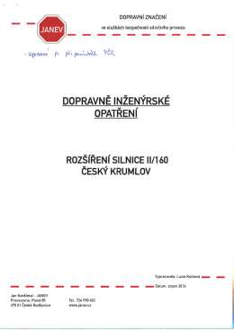 Page 1 DOPRAVNÍ ZNAČENÍ ve službách bezpečnosti silničního