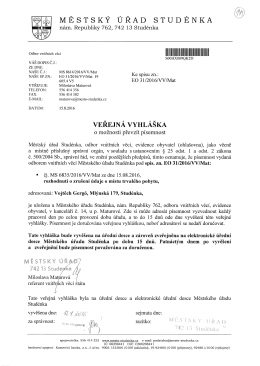 Veřejn&aacute; vyhl&aacute;&scaron;ka o možnosti převzet&iacute; p&iacute;semnosti, Vojtěch Gerg&ouml;