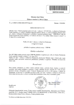 volby do Sen&aacute;tu Parlamentu Česk&eacute; republiky