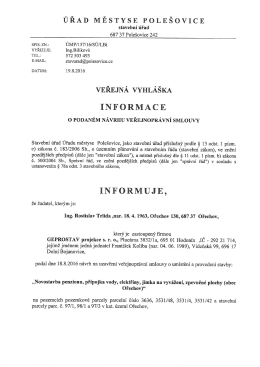 Veřejná vyhláška
