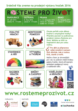 Let&aacute;k v&yacute;stavy - Rosteme pro život