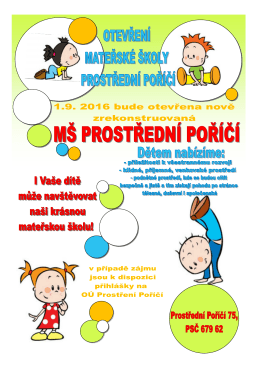 otevřen&iacute; M&Scaron; Prostředn&iacute; Poř&iacute;č&iacute;