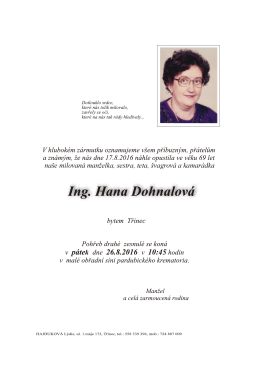 Hana Dohnalová - pshajdukova.cz