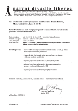 Dokument - Statutární město Liberec