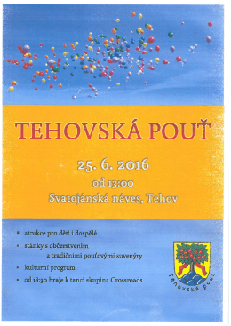 Tehovká pouť - 25.6.2016 od 13 hod.
