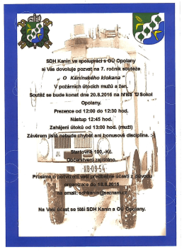 Pozvánka na 7. ročník soutěže O Kanínského klokana