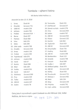 v&yacute;hern&iacute; listina MS BORKA ze dne 13.08.2016