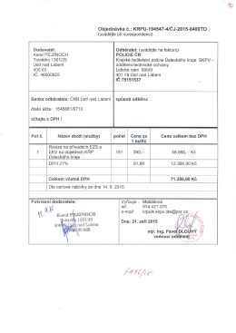 Page 1 Objednávka č.: KRPU-194547-4/ČJ-2015
