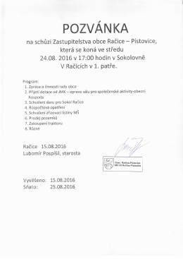 240 kB - Obec Račice