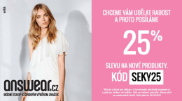 Answear &ndash; 25% sleva na nov&eacute; produkty