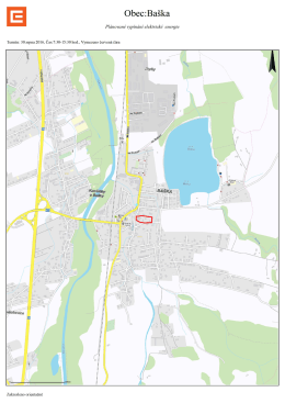 ČEZ - mapka s vyznačením oblasti vypnutí el. energie