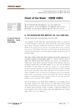 Chart of the Week : 이번엔 다르다