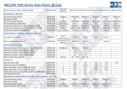MELDIN 7000 Series Data Sheet (물성표)