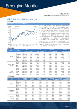 20160816_(Emerging Monitor) 신흥국 증시 유가상승과 달러약세로