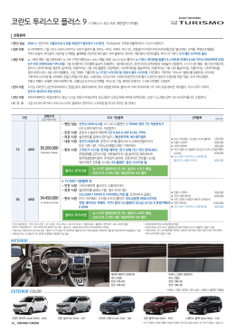 가격표 다운로드 - Ssangyong Motor