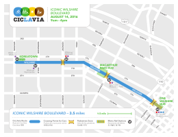 CicLAvia route map.