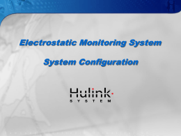 Electrostatic Monitoring System System Configuration