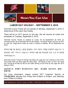 LABOR DAY HOLIDAY – SEPTEMBER 5, 2016