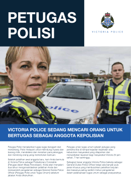 petugas polisi - Victoria Police