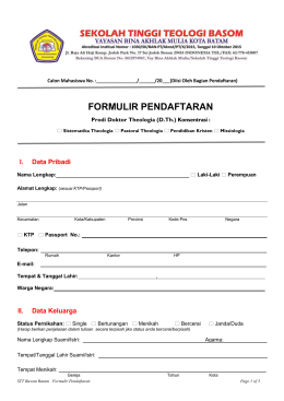 formulir pendaftaran
