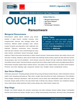 OUCH! Security Awareness Newsletter