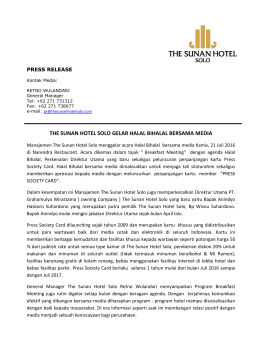pdf - The Sunan Hotel Solo