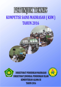 Juknis KSM 2016 - Direktorat Jenderal Pendidikan Islam
