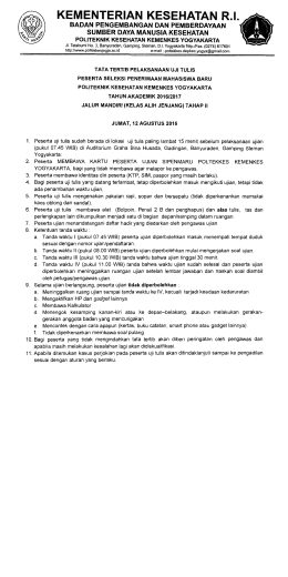 - POLITEKNIK KESEHATAN YOGYAKARTA