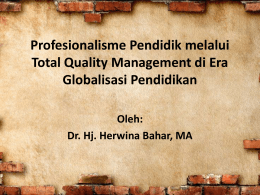 Materi Pembekalan PPL 2016 oleh Dr. Hj. Herwina Bahar, MA.