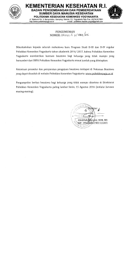 - POLITEKNIK KESEHATAN YOGYAKARTA