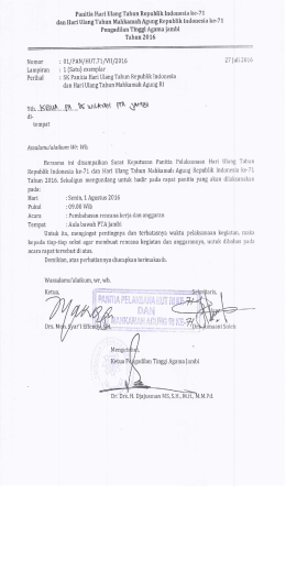 Surat dan Lampirannya