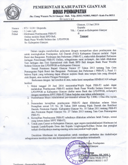 surat. - PD. BPR Werdhi Sedana Kabupaten Gianyar